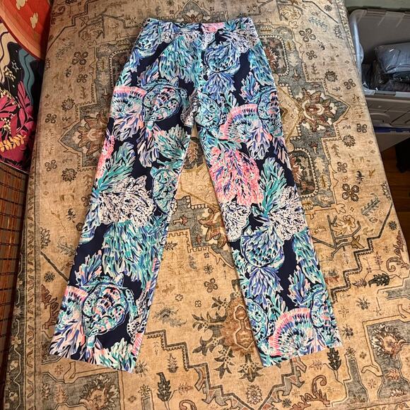 Lily Pulitzer Wide Leg Malorie High Rise Stretch Business Pants Women's Size 2 - Picture 3 of 7